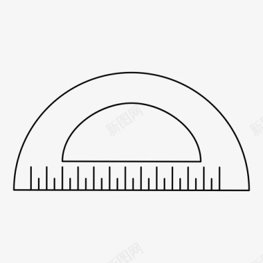 量角器教育办公室图标图标