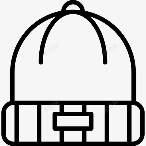 冬天的帽子时尚漂亮的衣服图标svg_新图网 https://ixintu.com 冬天的帽子 时尚 漂亮的衣服