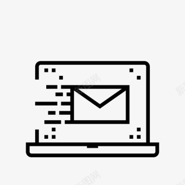接收邮件数字电子邮件图标图标