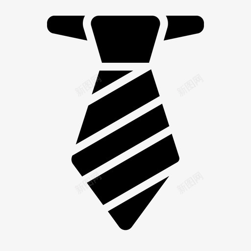 领带工作人图标svg_新图网 https://ixintu.com 人 制服 办公室 办公工具 工作 领带