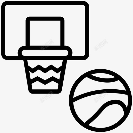 篮球场篮球器材篮球装备图标svg_新图网 https://ixintu.com 图案球 奥林匹克线图标 球篮 篮球器材 篮球场 篮球装备