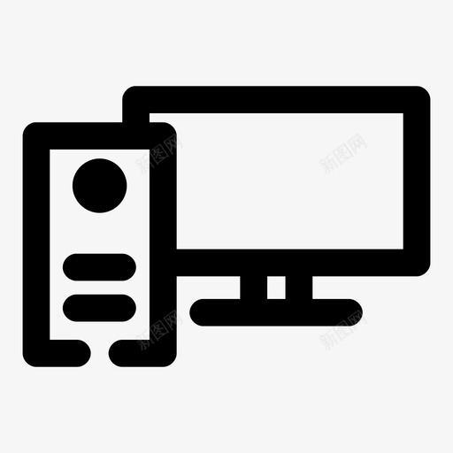 计算机设备mac图标svg_新图网 https://ixintu.com mac 机器 监视器 硬件gabbold 计算机 设备