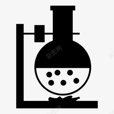 化学实验佛罗伦萨烧瓶图标图标