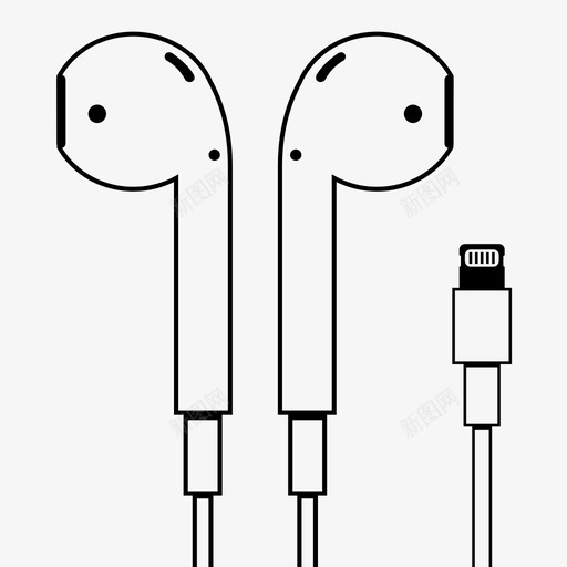 耳机苹果节拍图标svg_新图网 https://ixintu.com 耳机 节拍 苹果 设备 音乐