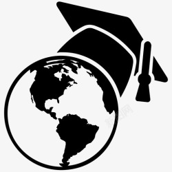 国际教育图标国际教育电子学习全球教育图标高清图片