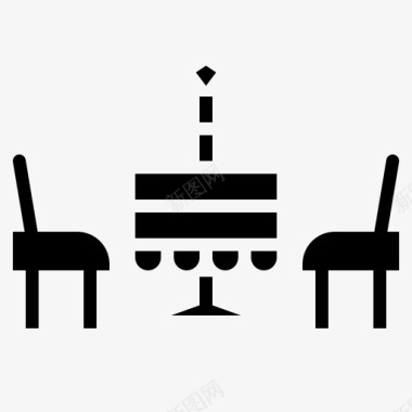晚餐餐厅餐桌图标图标