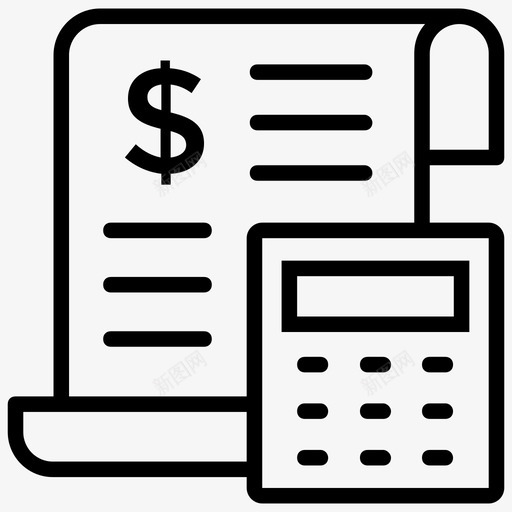 预算会计预算过程预算表图标svg_新图网 https://ixintu.com 会计行图标 损益表 计算器 预算 预算会计 预算表 预算过程