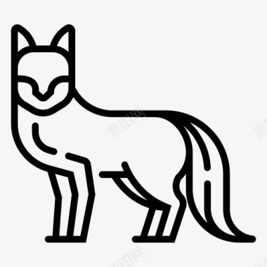 狐狸动物秃鹫图标图标