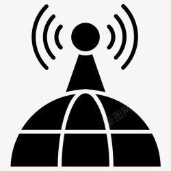 无线热点wifi信号塔热点塔网络塔图标高清图片