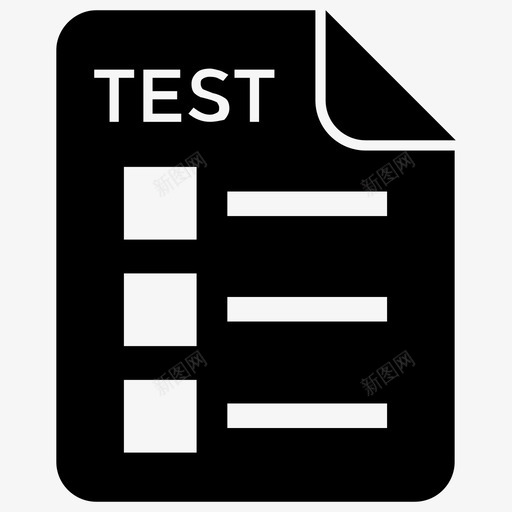 测试分析评估图标svg_新图网 https://ixintu.com 分析 在线学习字形图标 测试 测验 评估
