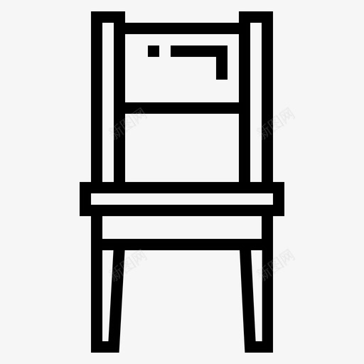 椅子座椅木制图标svg_新图网 https://ixintu.com 家具轮廓 座椅 木制 椅子
