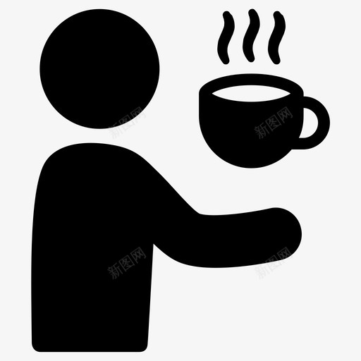 早上好早餐咖啡图标svg_新图网 https://ixintu.com 人们给 咖啡 早上好 早餐 杯子