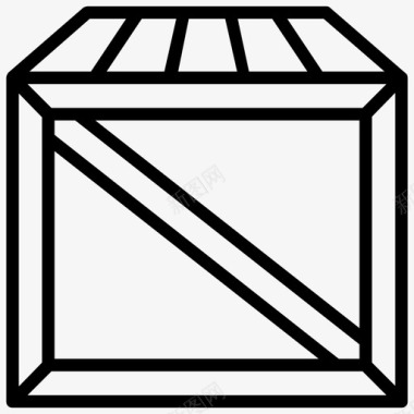 箱子纸箱集装箱图标图标