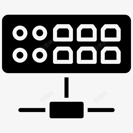 网络集线器活动集线器以太网集线器图标svg_新图网 https://ixintu.com 中继器集线器 以太网集线器 多端口中继器 活动集线器 网络集线器 计算机和网络字形图标