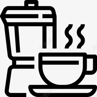 热饮料咖啡设备图标图标