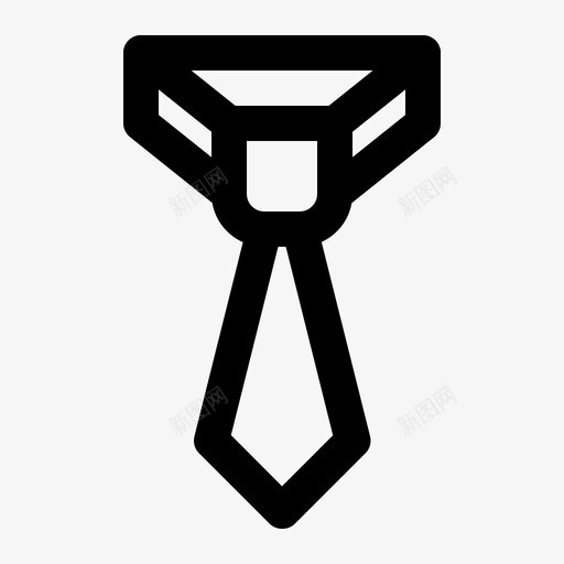 采购产品领带配件服装图标svg_新图网 https://ixintu.com 时装 服装 服装线 配件 采购产品领带 领带