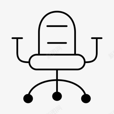 椅子扶手椅座位图标图标
