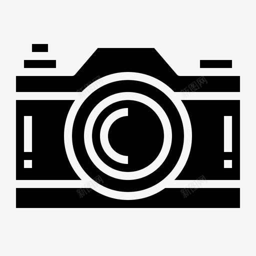 照相机数码照片图标svg_新图网 https://ixintu.com 数码 旅行实心 照片 照相机