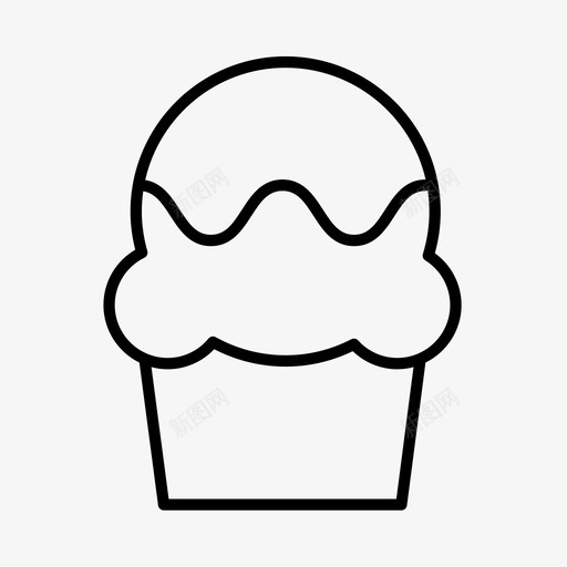 松饼糖果纸杯蛋糕图标svg_新图网 https://ixintu.com 松饼 甜点 糕点 糖果 纸杯蛋糕 食物