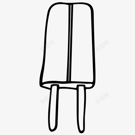 冰棒甜点冰淇淋图标svg_新图网 https://ixintu.com 人 冰棒 冰淇淋 夏天 甜点
