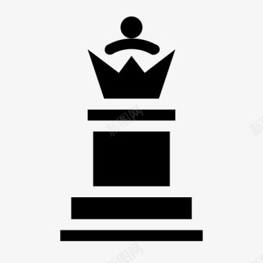 皇后象棋游戏图标图标