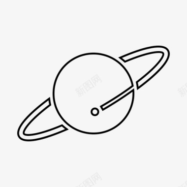 行星轨道土星图标图标