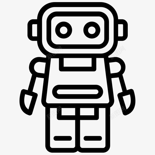机器人技术人工智能仿生人图标svg_新图网 https://ixintu.com 人工智能 人工智能线图标 仿生人 机器人技术 类人