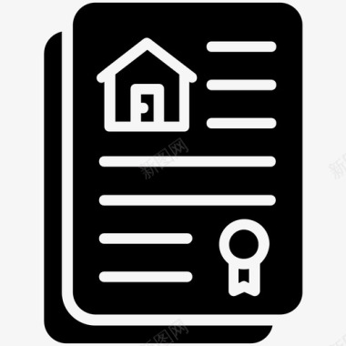 财产文件财产协议房屋合同图标图标