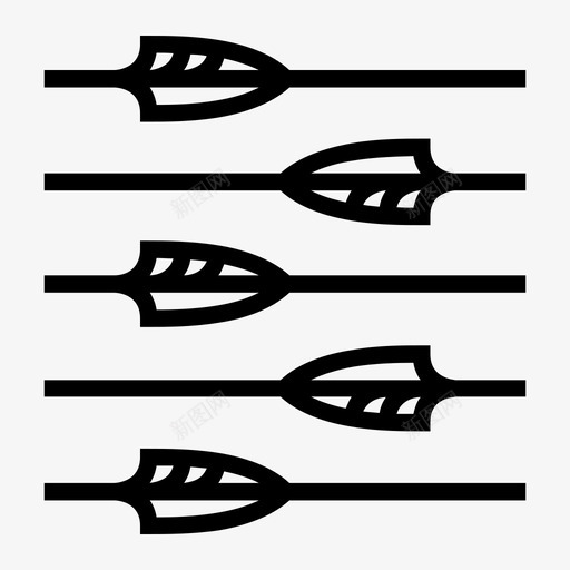箭头图案射箭运动图标svg_新图网 https://ixintu.com 射箭 射箭项目v2 箭头图案 运动