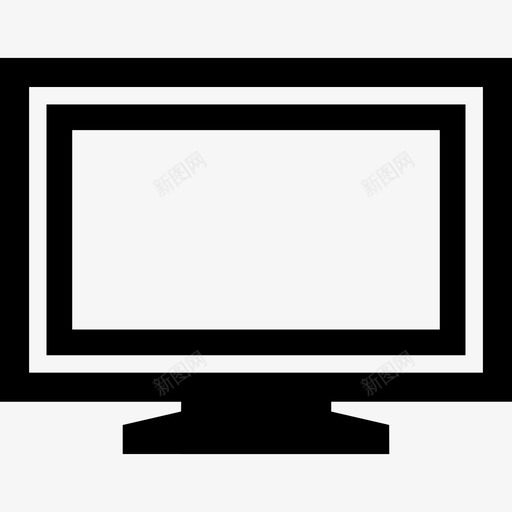 平板电视宽屏图标svg_新图网 https://ixintu.com 宽屏 平板 电子产品概述 电视