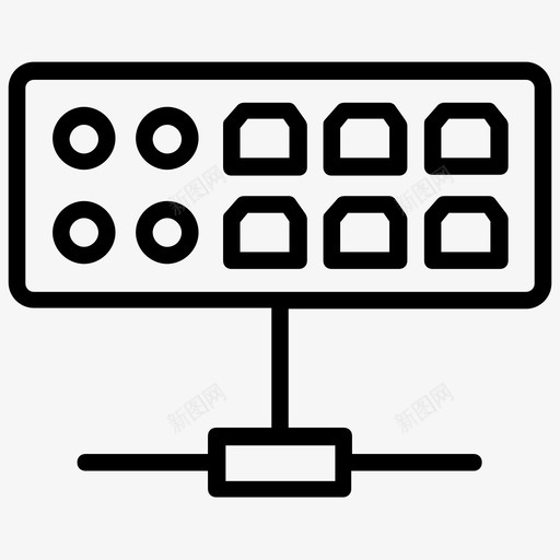 网络集线器活动集线器以太网集线器图标svg_新图网 https://ixintu.com 中继器集线器 以太网集线器 多端口中继器 活动集线器 网络集线器 计算机网络线路图标