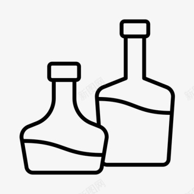 油酒精瓶子图标图标