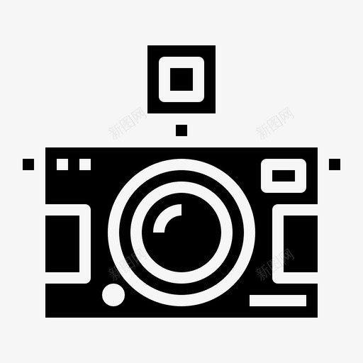照相机旅行实心图标svg_新图网 https://ixintu.com 旅行实心 照相机