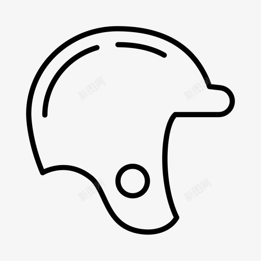 棒球头盔运动员安全装备图标svg_新图网 https://ixintu.com 安全装备 棒球头盔 运动 运动员