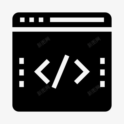 网页编码互联网编程图标svg_新图网 https://ixintu.com 互联网 编程 网页 网页编码 脚本