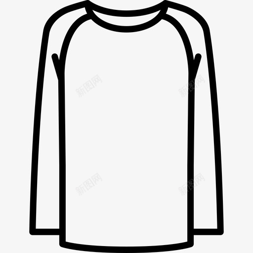 长袖T恤时尚漂亮的衣服图标svg_新图网 https://ixintu.com 时尚 漂亮的衣服 长袖T恤