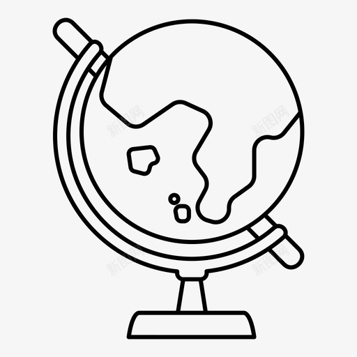 地球教育世界图标svg_新图网 https://ixintu.com 世界 地球 教育