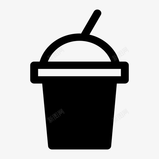 杯子饮料咖啡图标svg_新图网 https://ixintu.com 吸管 咖啡 外卖 杯子 饮料