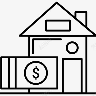 房屋贷款商业投资图标图标