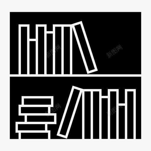 图书馆书籍书架图标svg_新图网 https://ixintu.com 书架 书籍 图书馆 学校 迷你图书馆