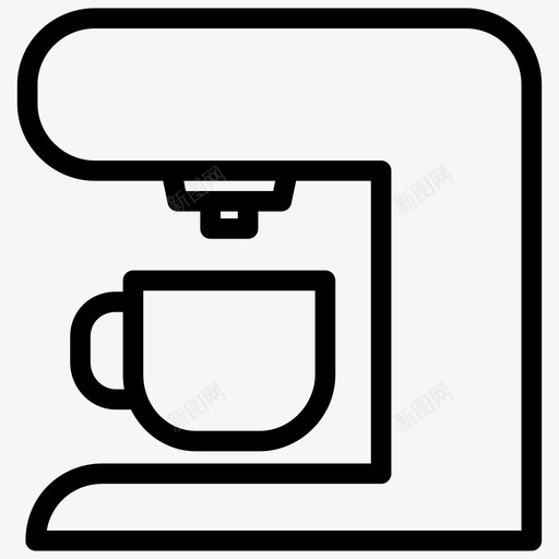 咖啡机杯子饮料图标svg_新图网 https://ixintu.com 咖啡机 杯子 食物概要 饮料