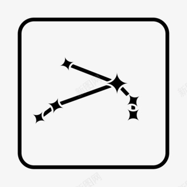 白羊座星座太空物体图标图标