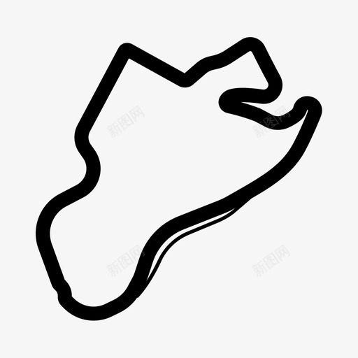 蒙特里巴塞罗那赛道图标svg_新图网 https://ixintu.com 大奖赛 巴塞罗那 蒙特里 西班牙 赛道 赛道地图