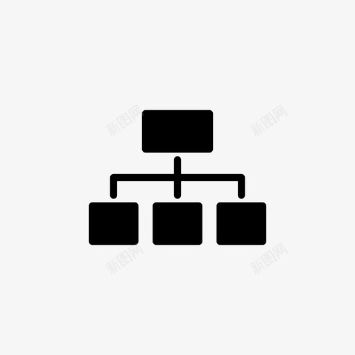图表流程网络图标svg_新图网 https://ixintu.com 图表 流程 组织 结构 网络