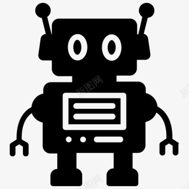机器人安卓人工智能图标图标