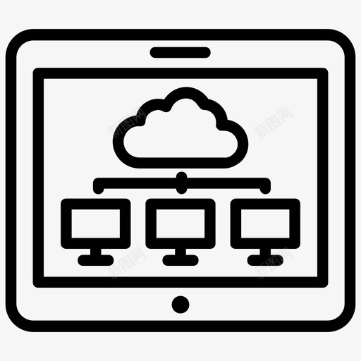 云数据库云计算数据中心图标svg_新图网 https://ixintu.com 云数据库 云计算 分布式云 分散云 数据中心 计算机网络线图标