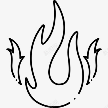 火篝火壁炉图标图标