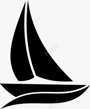 帆船方舟船图标图标