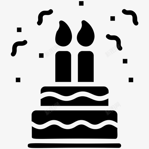 生日蛋糕生日派对庆祝蛋糕图标svg_新图网 https://ixintu.com 庆祝蛋糕 生日派对 生日蛋糕 餐厅雕文图标