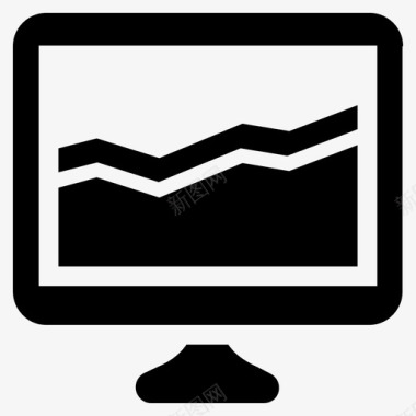 在线营销报告分析业务图标图标